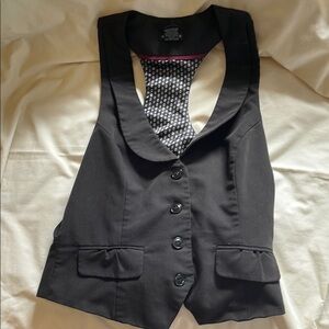 Stoosh women’s size medium Black Button-Up Vest excellent condition